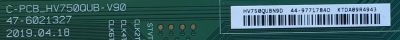 T-CON PARA TV PHILIPS / NUMERO DE PARTE 44-9771784O / E88441 / 44-97717840 / C-PCB_HV750QUB-V90 / 47-6021327 / HV750QUBN9D / PANEL BOEI750WQ1-N9D / MODELO 75PFL5601/F7 / V755-H4 LHBF4KW - Imagen 2