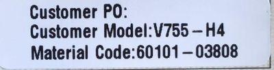 FUENTE DE PODER PARA TV VIZIO / NUMERO DE PARTE 60101-03808 / SHG7502C-116E / 25-DT0062-X2P1 / CQC14134104969 / PANEL BOEI750WQ1 / MODELOS V755-H4 / V755-H4 LHBFB4 / V755-H4 LBNFB4 / V755-H14 / V755-H14 LBNFB4 / V755-J04 / V755-J04 LBNFE5 - Imagen 2