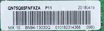 MAIN PARA TV SAMSUNG NUMERO DE PARTE BN94-13030Q / BN41-02636A / BN97-14340J / BN9413030Q / MODELO QN75Q65FNFXZA - Imagen 2