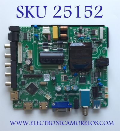 MAIN FUENTE PARA TV SCEPTRE NUMERO DE PARTE A20063403 / TP.MS3553.PB802 / DXCK202005-032 / A20063403-0A00580 / PANEL'S V400HJ9-PE1 / DXV400HJ9-PE / MODELO X405BV-FRS