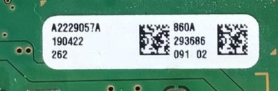 MAIN PARA SMART TV SONY OLED 4K ULTRA HD CON HDR (ANDROID TV) RESOLUCION (3840 X 2160) NUMERO DE PARTE  / A-2229-057-A / 1-984-326-21 / A2229057A / 190422 / 293686 / PANEL LE550AQP (AM)(A1) / MODELOS XBR-55A9G / XBR55A9G - Imagen 3