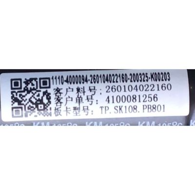 MAIN FUENTE PARA TV WESTINGHOUSE NUMERO DE PARTE 4100081256 / TP.SK108.PB801 / 260104022160 / E248237 / DISPLAY PT500GT01-3 VER.1.2 / MODELO WD50FB1200 - Imagen 4