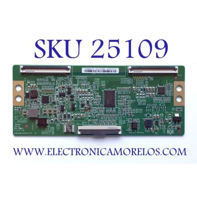 T-CON PARA TV VIZIO / NUMERO DE PARTE 44-9771690B / 47-6021424 / 47-6021365 / HV550QUBF70 / 44-977169OB / PANEL BOEI550WQ01 / UCFR3XT / DISPLAY HV550QUB-F70 REV.2.0 / MODELOS G55 A557CV-UMRBX / M556-H4 / M556-H4 LBPFB5 / SMX55P7UR / 55PFL4756/F7 ME3