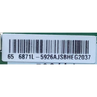 T-CON PARA TV PHILIPS ((NUEVA)) / NUMERO DE PARTE 6871L-5926A / 6870C-0805A /  5926A / V19_UHD_TM120_V0.3 / DISPLAY's LC650EGY (SM)(M5) / LC650EGY (SL)(A1) / MODELO 65PFL5604 / 65PFL5604/F7 A - Imagen 2