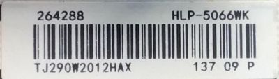 FUENTE DE PODER PARA TV HISENSE / NUMERO DE PARTE 264288 / RSAG7.820.8717/ROH / HLP-5066WK / CQC13134095636 / E166702 / PANEL JHD550X3U81-TA / DISPLAY ST5461D13-2 VER.2.2 / MODELO 55H8G - Imagen 3