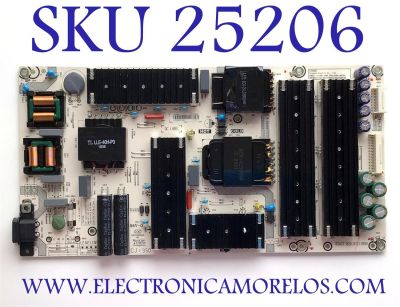 FUENTE DE PODER PARA TV HISENSE / NUMERO DE PARTE 264288 / RSAG7.820.8717/ROH / HLP-5066WK / CQC13134095636 / E166702 / PANEL JHD550X3U81-TA / DISPLAY ST5461D13-2 VER.2.2 / MODELO 55H8G