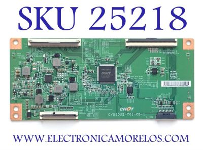T-CON PARA TV SHARP / NUMERO DE PARTE E3CCBB5800110G / CV580U2-T01-CB-1 / E3CCBB5800110G4HZ8B70WXMW / PANEL HD580S1U91-L1/S0/GM/ROH / MODELO LC-58Q7330U