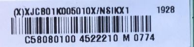 MAIN PARA TV ONN·ROKU TV 4K UHD SMART TV 58''  / NUMERO DE PARTE XJCB01K005 / 756TXJCB01K005 / 715G8501-M01-B00-005T / 756TXJCB01K0050 / XJCB01K005010X / PANEL TPT580F2-PU1L.Q REV:S01Q / MODELO 100005397 - Imagen 2