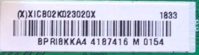 MAIN PARA SMART TV VIZIO FHD RESOLUCION (3840 x 2160) NUMERO DE PARTE  XICB02K023020X / 715G8320-M01-B01-004Y / (X)XICB02K023020X / BP RIBKKA4 / 4187416 / PANEL TPT430H3-HVN01.U / MODELOS D431-F1 / D431-F1  LTMWVNWU - Imagen 2