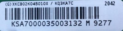 MAIN PARA SMART TV VIZIO / NUMERO DE PARTE XKCB02K045 / 715GA874-M14-B00-004G / 905TXKSA700 / (G) XKCB02K045010X / (G) XKCB02K045010X / 87403118 / PANEL TPV700B5-U2T01.D REV:S02L / DISPLAY T550QVN05.7 / MODELOS V705X-H1 / V705X-H1 LTCHC1AW - Imagen 2