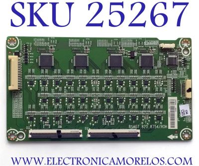LED DRIVER PARA TV HISENSE / NUMERO DE PARTE 244046 / RSAG7.820.87547ROH / 244047 / E303981 / PANEL HD550V3U51-TAL3\S0\FJ\GM\ROH / 245526 / MODELO 55H8F 55A6501EU