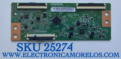 T-CON PARA TV HITACHI / EVL / NUMERO DE PARTE STCON425G005 / CCPD-TC425-001 / STCON425G-005 / STCON425G0051313098 / E88441 / PANEL'S LVF430PADX E0090 / LVF430PADX E0024 / DISPLAY CC430LV1D VER.02 / MODELOS 43D33 / 43EVLSM / HKP43SM8 / HKP43SM8NEG