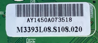 MAIN PARA TV VIOS / NUMERO DE PARTE M3393L08.S108.020 / M3393L08.S02 / 3BD0009114 / AY1450A073518 / PANEL CN48HC820 / DISPLAY HV480FH2-600 / MODELO VLEDTV4814 - Imagen 3