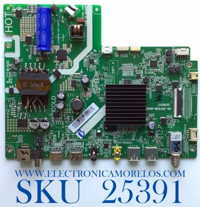 MAIN FUENTE ((COMBO)) PARA TV HKPRO / NUMERO DE PARTE SVSNT72A64-MA200CK / 40-3NT63M-MAB2HG / V8-NT563AM-LF1V034 / 20190117 / IDF961367H / DISPLAY CC430LV1D VER.02 / MODELO HKP43SM8