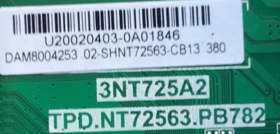 MAIN FUENTE PARA TV JVC / NUMERO DE PARTE 02-SHNT72563-CB13 / TPD.NT72563.PB782 / 3NT725A2 / U20072729-0A00196 / ESTA TARJETA ES CHINA Y ES UTILIZADA EN DIFERENTES MARCAS Y MODELOS / ENTRAR A DESCRIPCIÓN DEL PRODUCTO  - Imagen 2