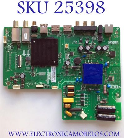 MAIN FUENTE PARA TV JVC / NUMERO DE PARTE 02-SHNT72563-CB13 / TPD.NT72563.PB782 / 3NT725A2 / U20072729-0A00196 / ESTA TARJETA ES CHINA Y ES UTILIZADA EN DIFERENTES MARCAS Y MODELOS / ENTRAR A DESCRIPCIÓN DEL PRODUCTO 