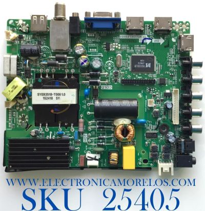 MAIN FUENTE PARA TV ELEMENT NUMERO DE PARTE H15071392 / TP.MS3393.PB851 / 34014433 / H15071392-0P09135 / PANEL T500HVN08.8 / MODELO ELEFW505