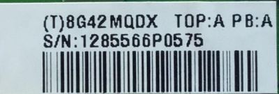 FUENTE PARA TV ASUS NUMERO DE PARTE 8G42MQDX / 715G2594-2 / 1285566P0575 / (T) 8G42MQDX TOP:A PB:A / PANEL M260J3-L01 REV.C1 / MODELO VK266 VK266H - Imagen 2