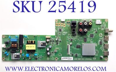 MAIN FUENTE PARA TV VIZIO / NUMERO DE PARTE 756TXJCB02K028 / 715GA543-C02-000-004T / (X)XJCB02K028020X / PANEL TPT320B5-HVN05.A / DISPLAY T320HVN05-B / MODELO D32F-G1 LTMWQMRW