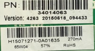 MAIN FUENTE PARA TV WESTINGHOUSE / NUMERO DE PARTE 34014063 / TP.MS3393.PB851 / H15071271 / MODELO DWM40F1Y1-C - Imagen 3