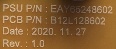 FUENTE DE PODER PARA TV LG / NUMERO DE PARTE EAY65248602 / LGP70T-19U1 / 65248602 / B12L128602 / MODELOS 70UN6950ZUA / 70UN6950ZUA.BUSMLKR / 70UN6950ZUA.AUSMLKR / 70UN6950ZUA.BUSMLJR / 70UN7070PUA / 70UN6955ZUC / 70UM7370PUA / 70UM6970PUA / 70UP7070PUE - Imagen 3