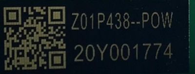 FUENTE PARA TV SONY NUMERO DE PARTE / 1-010-552-11 / 101055211 / APS-438(CH) / 2011M001781-A / Z01P438-POW / 20Y001774 / PANEL YDBO055UTG01 / MODELO XR-55A90J / XR-65A90J - Imagen 2