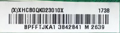 MAIN PARA TV INSIGNIA NUMERO DE PARTE XHCBQK023 / 715G7228-M01-002-004Y / BPFFTJKA1 / 3842841 / M 2639 / (X) XHCB0QK023010X / PANEL TPT390J1-HVN04 REV:S001C / MODELO NS-39DR510NA17 - Imagen 3