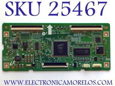 T-CON PARA TV SAMSUNG / NUMERO DE PARTE BN94-02129B / BN41-01073A / 320WF01C-TC / C089221 / PANEL T320HA01-CC / MODELO LN32A330J1NXZA 