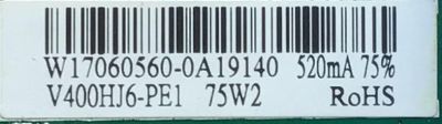 MAIN FUENTE (COMBO) PARA TV ELEMENT / NUMERO DE PARTE 21006013 / TP.MS3553.PB801 / W17060560 / V400HJ6-PE1 / 20170609_141024 / PANEL MD4012YTIF / MODELO ELFW4017BF - Imagen 3