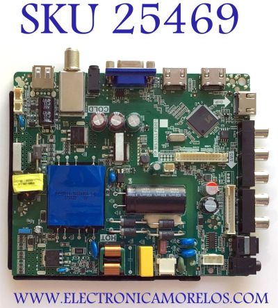 MAIN FUENTE (COMBO) PARA TV ELEMENT / NUMERO DE PARTE 21006013 / TP.MS3553.PB801 / W17060560 / V400HJ6-PE1 / 20170609_141024 / PANEL MD4012YTIF / MODELO ELFW4017BF