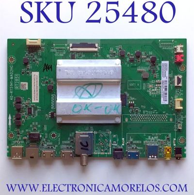 MAIN PARA SMART TV TCL 4K UHD CON HDR10 ((ANDROID)) / NUMERO DE PARTE 08-RT51H22-MA200AA / 08-AU55CUN-OC403AA / 40-RT51H1-MAD2HG / RT2851 / 08-RT51H22-MA200AA / 08-RT51H22-MA200AA / V8-R851T02-LF1V182.008221 / CMXTC17136 / MODELO 55A527