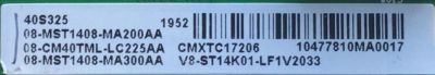 MAIN PARA TV TCL / NUMERO DE PARTE 08-CM40TML-LC225AA / 40-MS14FA-MAA2HG / MST14FA / 08-MST1408-MA200AA / 08-MST1408-MA300AA / V8-ST14K01-LF1V2033 / CMXTC17206 / MODELO 40S325 - Imagen 3