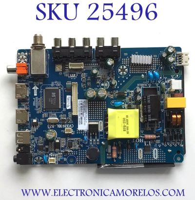 MAIN FUENTE PARA TV INSIGNIA / NUMERO DE PARTE 320021017904001 / CV3393BL-B23 / 10010675 / 1606151020 / 68H1783 / 320021017906001 / PANEL BOEI185WX1 / MODELOS NS-19D220NA16-A / NS-19D220NA16