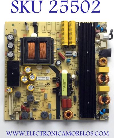 FUENTE DE PODER PARA TV HITACHI / NUMERO DE PARTE 1010168974 / TV5502-ZC02-01 / E021M003-Q1 / M56/2010031959/26 / 1010168974-00045 / PANEL LC546PU1L01 / MODELO 55C60