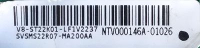 MAIN PARA TV TCL SMART TV / NUMERO DE PARTE SVSMS22R07-MA200AA / 40-MS22R3-MAA2HG / V8-ST22K01-LF1V2237 / MS22R3 / E342828 / MODELO 55S423 - Imagen 2