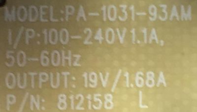 FUENTE  PARA MONITOR ACER NUMERO DE PARTE PA-1031-93AM / 0500-0502-2260 (00) / 45I4806BP024300 / 6B2459AS REV:02 / 812158 L / PANEL M236HGE-L20 REV.C5 / MODELO K242HQL Bbmd - Imagen 3