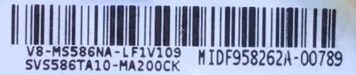 MAIN PARA TV AIWA NUMERO DE PARTE SVS586TA10-MA200CK / 1MS586A2 / T.MS6586.U781 / V8-MS586NA-LF1V109 / MIDF958262A-00789 / MODELO AW TV-65UHD4K-SPM - Imagen 3