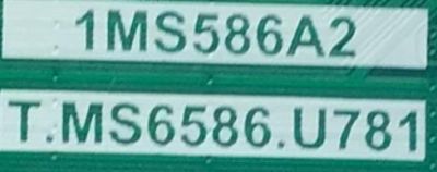 MAIN PARA TV AIWA NUMERO DE PARTE SVS586TA10-MA200CK / 1MS586A2 / T.MS6586.U781 / V8-MS586NA-LF1V109 / MIDF958262A-00789 / MODELO AW TV-65UHD4K-SPM - Imagen 2