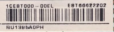 MAIN PARA SMART TV LG  4K UHD  / NUMERO DE PARTE EBT66622202 / EAX69462206(1.0) / 1CEBT0D0-00EL / RU13B6A0PH / PANEL NC700TQG-VSKH1 / MODELOS 70UP8070PUA / 70UP8070PUA.BUSMLKR - Imagen 2