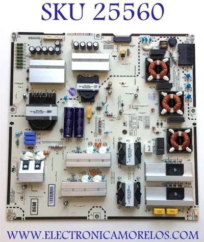 FUENTE DE PODER PARA TV LG NANO CELL SMART TV / NUMERO DE PARTE EAY65169952 / B12L119952 / 65169952 / E247691 / LGP86M-19SP / CTI-600 / KB-5150 / PANEL NC860DQD-AAHH5 / MODELO 86NANO90UNA / 86NAN090UNA / 86NANO90UNA.BUSWLJR