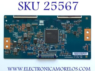 T-CON PARA TV TOSHIBA / NUMERO DE PARTE 5565T46C05 / 65T46-C00 / T650QVN05.0 CTRL / PANEL K650WDR / MODELO 65L621U