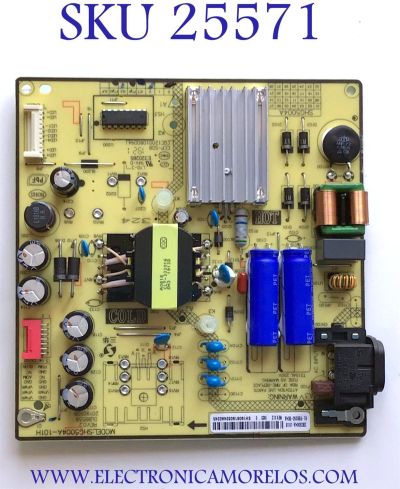 FUENTE PARA TV PIONEER / NUMERO DE PARTE ESTA  81-PBE050-H4A / SHG5004A-101H / SH1906190324A0245 / MODELO PLE-43S09UHD / PLE43S09UHD