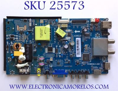 MAIN FUENTE PAREA TV PANAVOX / NUMERO DE PARTE  SVS663SA04-MA200CK / CV3663LH-A42 / V8-MS663LA-A16V004 / MIDE956448A-00060 / ESTA TARJETA ES CHINA Y ES UTILIZADA EN DIFERENTES MARCAS Y MODELOS / ENTRAR A DESCRIPCIÓN DEL PRODUCTO