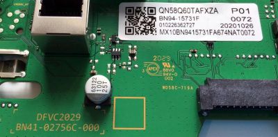 MAIN PARA SMART TV SAMSUNG QLED 4K UHD CON HDR / NUMERO DE PARTE BN94-15731F / BN41-02756C-000 / BN97-18019A / BN96-51294U / BN9415731F / PANEL CY-RT058HGNV2H / MODELOS QN58Q60TAFXZA / QN58Q60TAFXZA  DB01 - Imagen 4