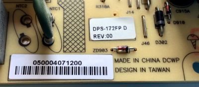 FUENTE PARA TV LG / NUMERO DE PARTE 0500-0407-1200 / DPS-172FP / 24I253A8P0VU700 / 050004071200 / M10229703958 / PANEL LC320WUG (SC)(R7) / MODELO 32LD400-UA.CUSWLH - Imagen 3