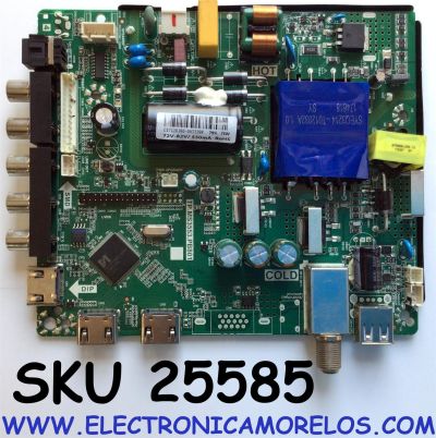 MAIN FUENTE (COMBO) PARA TV ONN / NUMERO DE PARTE T201710186A / TP.MS3553.PB801 / 8142123352137 / ONC18TV001 / HV430FHB-N10 / C17120186-0A23398 / PANEL  6N4306NO110 / MODELO 43''
