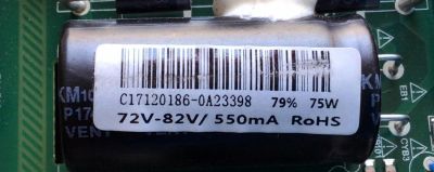 MAIN FUENTE (COMBO) PARA TV ONN / NUMERO DE PARTE T201710186A / TP.MS3553.PB801 / 8142123352137 / ONC18TV001 / HV430FHB-N10 / C17120186-0A23398 / PANEL  6N4306NO110 / MODELO 43'' - Imagen 2