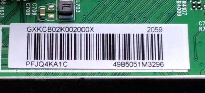 MAIN PARA TV INSIGNIA 4K·UHD·HDR ((FIRE TV)) / NUMERO DE PARTE GXKCB02K002 / 715GA715-M01-B00-005G / GXKCB02K002000X / E248779 / PANEL TPT500B5-U2T01.D REV:S01AN / DISPLAY CV500U2-T01 / MODELO NS-50DF710NA21 - Imagen 2