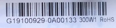 FUENTE PARA TV SCEPTRE NUMERO DE PARTE G19100929-0A00133 / PW.320W2.801 / 300W1 / PANEL DCT750QVN04.6 / MODELO N75 - Imagen 2