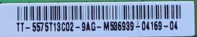 T-CON PARA TV SCEPTRE NUMERO DE PARTE 5575T13C02 / 55T41 C01 / TT-5575T13C02-9AG-M536939-04169-04 / PANEL DCT750QVN04.6 / MODELO N75 - Imagen 2